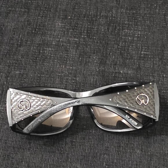 ST John Black Knit Logo Sunglasses main image 9